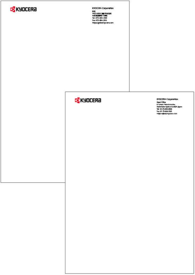 Letterhead ( Japanese / English )